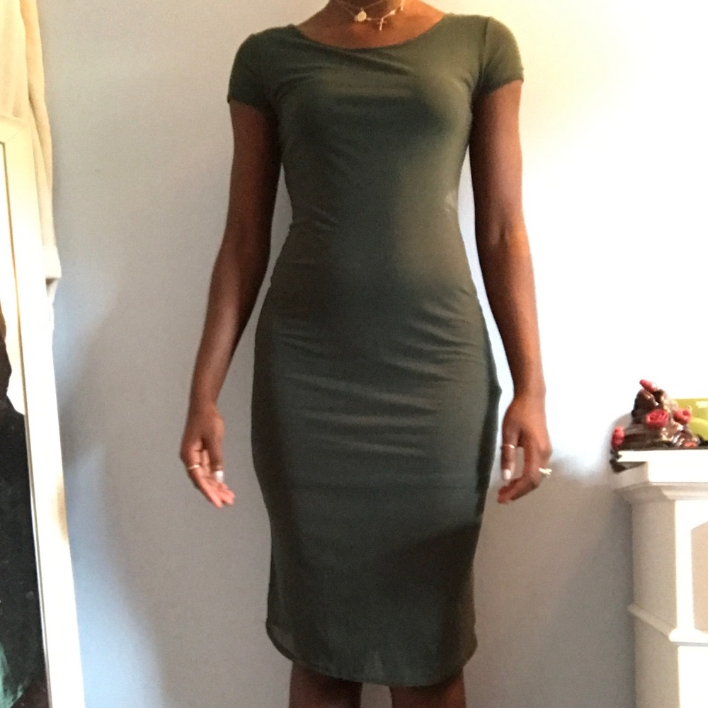 FORREST GREEN MESH DRESS - Picture 3 of 3